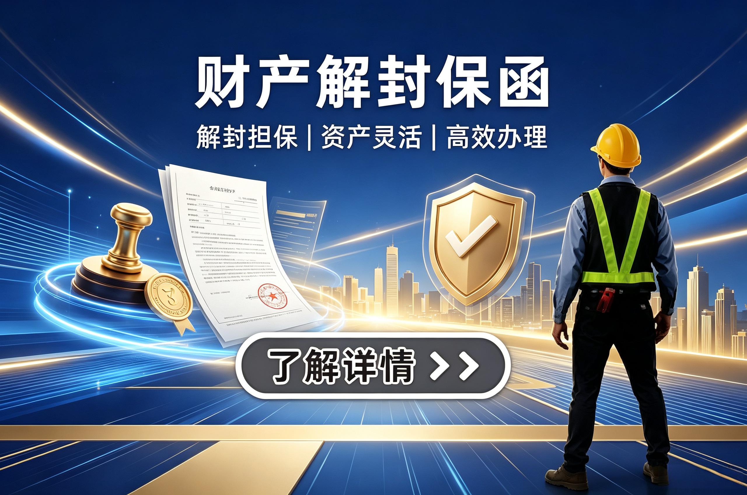 财产解封保函